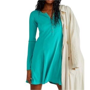 Free People Beach Miles of Henley Mini Dress